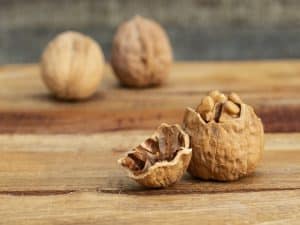 Detalle de unas nueces, uno de los frutos secos con más grasas