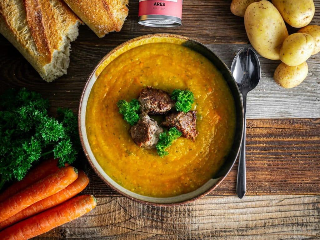 Pur&eacute; de lentejas para dieta de Helicobacter pylori