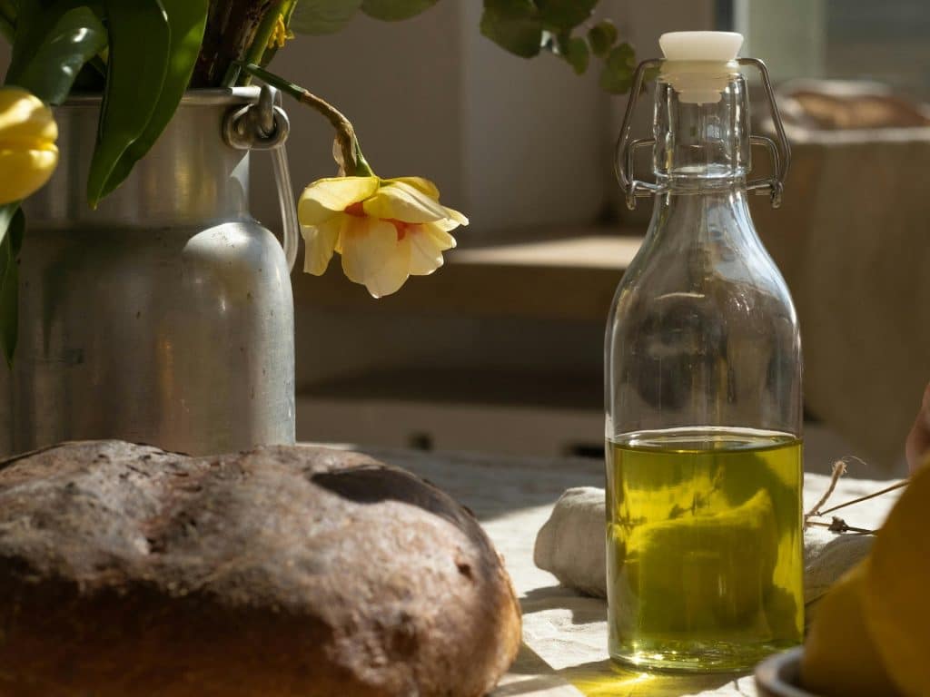 Botella de aceite de oliva