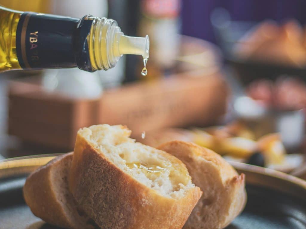 Sunflower oil in bread